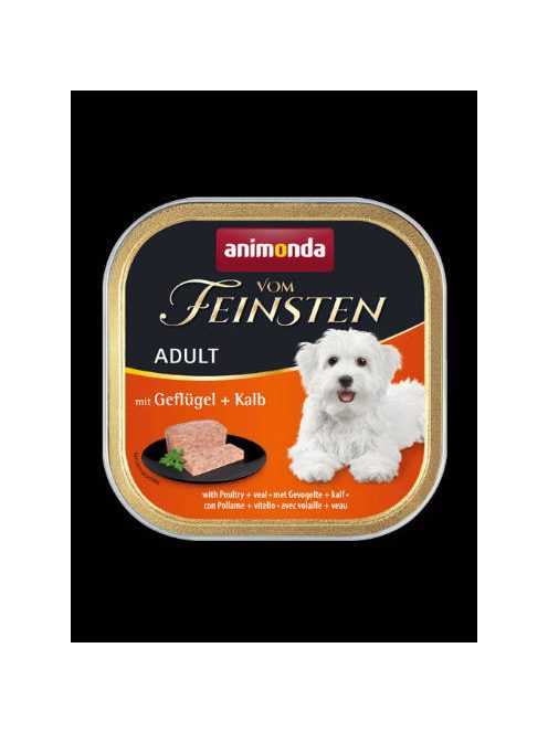 Animonda Vom Feinsten Adult (baromfi,borjú) alutálkás - Felnőtt kutyák részére (150g)