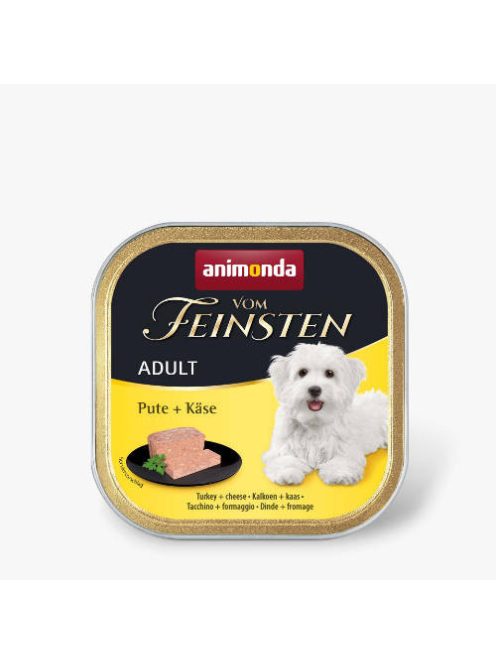Animonda Vom Feinsten Adult (pulyka,sajt) alutálkás - Felnőtt kutyák részére (150g)