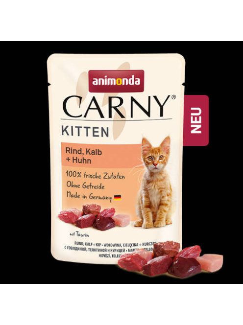 Animonda Carny Kitten (marha,borjú,csirke) alutasakos - Kölyök macskák részére (85g)