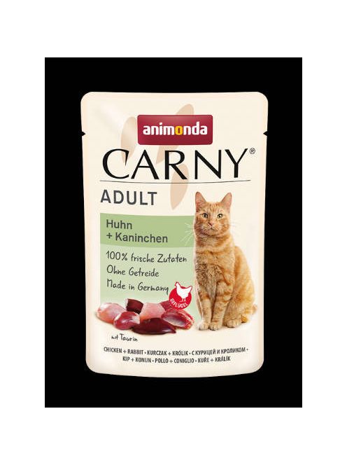 Animonda Carny Adult (csirke,nyúl) alutasakos - Felnőtt macskák részére (85g)