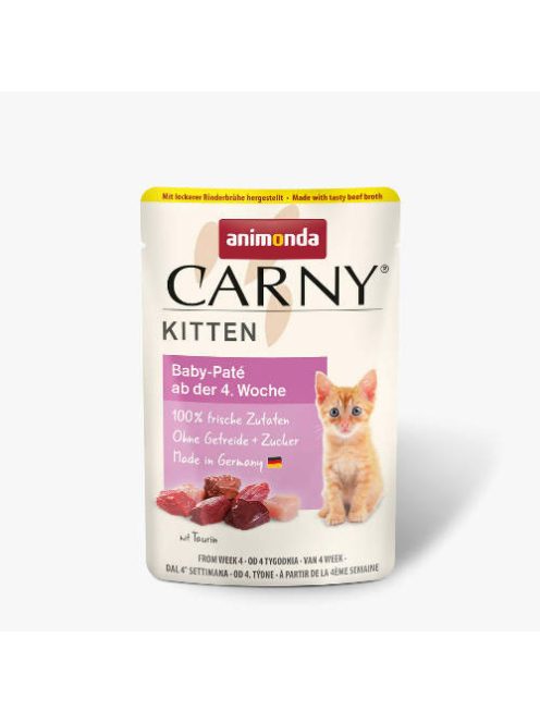 Animonda Carny Kitten paté) alutasakos - Kölyök macskák részére (85g)