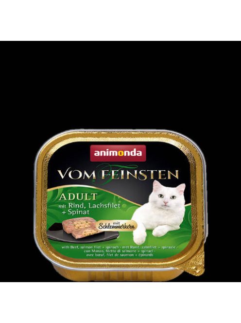 Animonda Vom Feinsten Gourmet (marha,lazacfilé,spenót) alutálkás -Felnőtt macskák részére (100g)