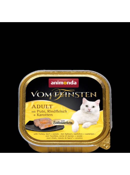 Animonda Vom Feinsten Gourmet (pulyka,marha,sárgarépa) alutálkás -Felnőtt macskák részére (100g)