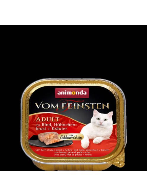 Animonda Vom Feinsten Gourmet (marha,csirkemell,gyógynövény) alutálkás -Felnőtt macskák részére (100g)