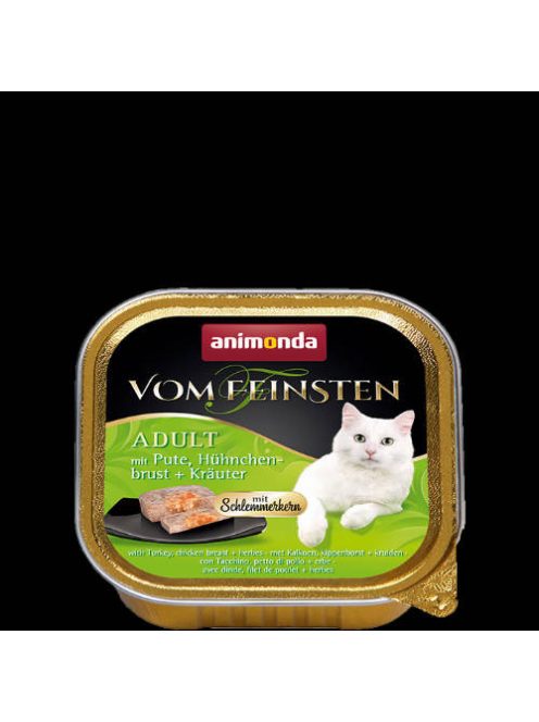 Animonda Vom Feinsten Gourmet (pulyka,csirkemell,gyógynövény) alutálkás -Felnőtt macskák részére (100g)