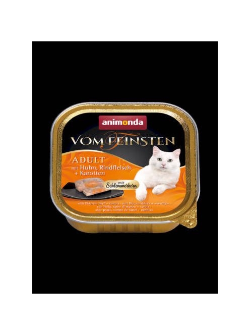 Animonda Vom Feinsten No Grain (csirke-sárgarépaszószban) alutálkás -Felnőtt macskák részére (100g)