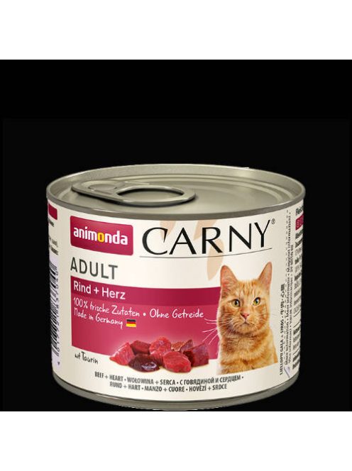 Animonda Carny Adult (marha,szív) konzerv - Felnőtt macskák részére (200g)