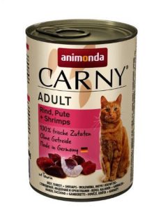   Animonda Carny Adult (marha,pulyka,garnélarák) konzerv - Felnőtt macskák részére (400g)