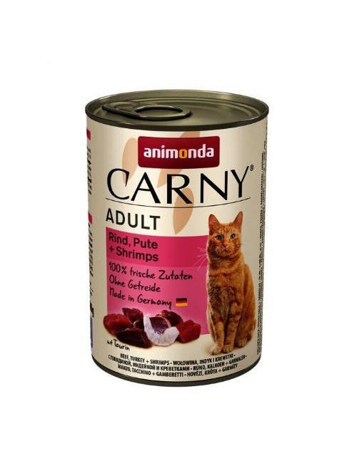 Animonda Carny Adult (marha,pulyka,garnélarák) konzerv - Felnőtt macskák részére (400g)