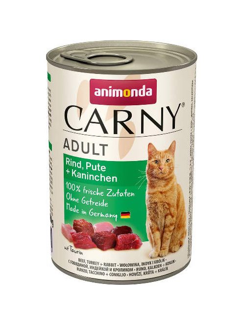 Animonda Carny Adult (marha,pulyka,nyúl) konzerv - Felnőtt macskák részére (400g)