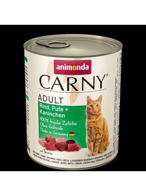Animonda Carny Adult (marha,pulyka,nyúl) konzerv - Felnőtt macskák részére (800g)