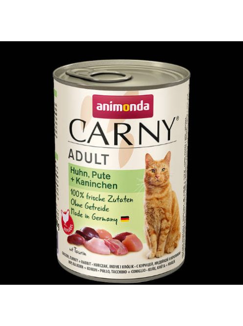 Animonda Carny Adult (csirke,pulyka,nyúl) konzerv - Felnőtt macskák részére (400g)