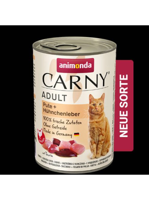 Animonda Carny Adult (pulyka,csirkemáj) konzerv - Felnőtt macskák részére (400g)