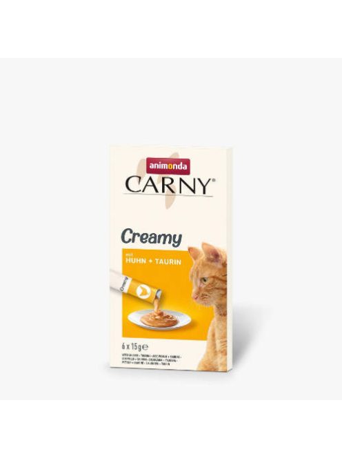 Carny Adult Creamy mit Huhn + Taurin - kiegészítő eleség (csirke,taurin) macskák részére (6x15g)