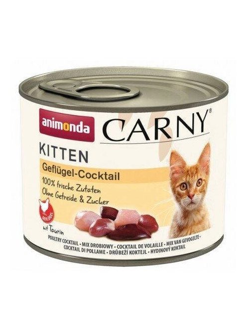 Animonda Carny Kitten Geflügel-Cocktail - konzerv (csirke,pulyka,kacsa) kölyök macskák részére (200g)
