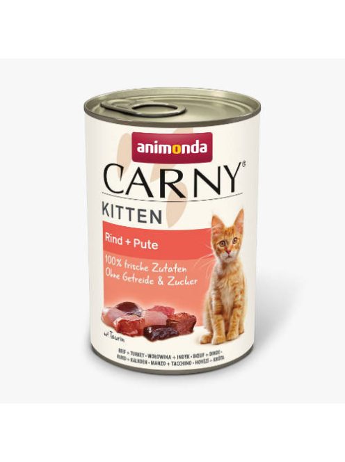 Animonda Carny Kitten beef, turkey - konzerv (marha,pulyka) kölyök macskák részére (400g)