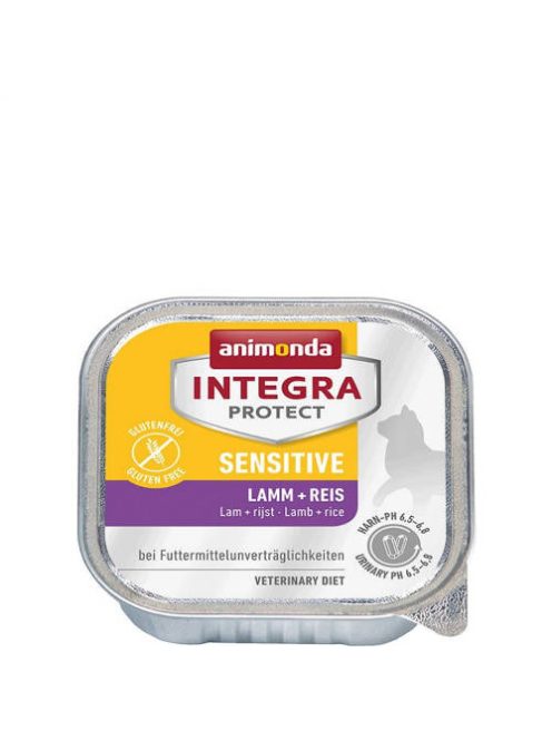 Animonda Integra Sensitive (bárány,rizs) alutálkás - Táplálék-intoleranciás macskák részére (100g)