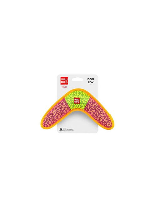 WAUDOG Fundog - játék (boomerang,pink) kutyák részére (24x14cm)