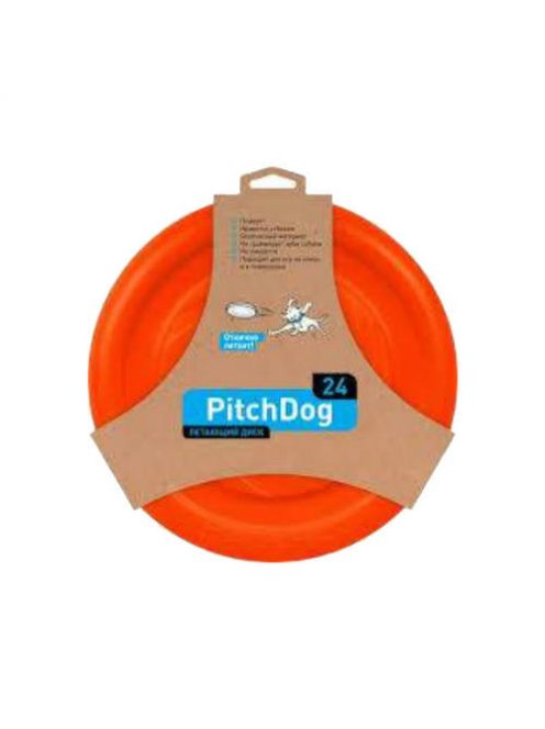 PitchDog Lightweight And Flexible Flying Disk For Dogs - játék (frizbi, narancssárga) kutyák részére (Ø24cm)