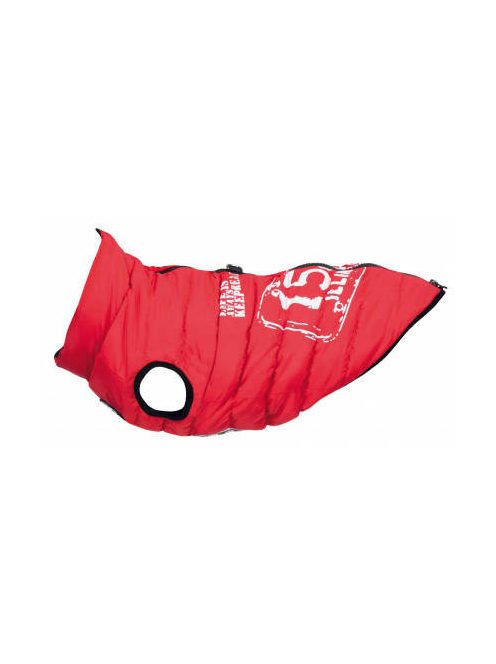 KT25.Trixie Saint-Malo Dog Coat with Harness - mellény hámmal (piros) kutyák részére (M) 45cm