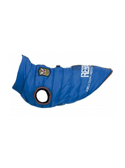 KT25.Trixie Saint-Malo Dog Coat with Harness - mellény hámmal (kék) kutyák részére (M) 45cm