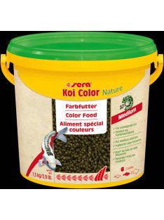   Sera Koi Color Nature Medium - granulátum táplálék tavihalak részére (3,8liter/1,3kg)