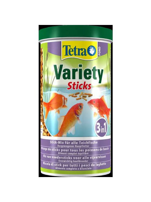 Tetra Pond Variety Sticks - Lebegő táplálék (stick) kerti halak részére (1l/150g)