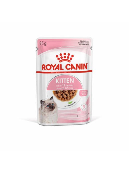 Royal Canin Feline Kitten (Gravy) - alutasakos - (hús,pecsenyelé) eledel macskák részére (85g)