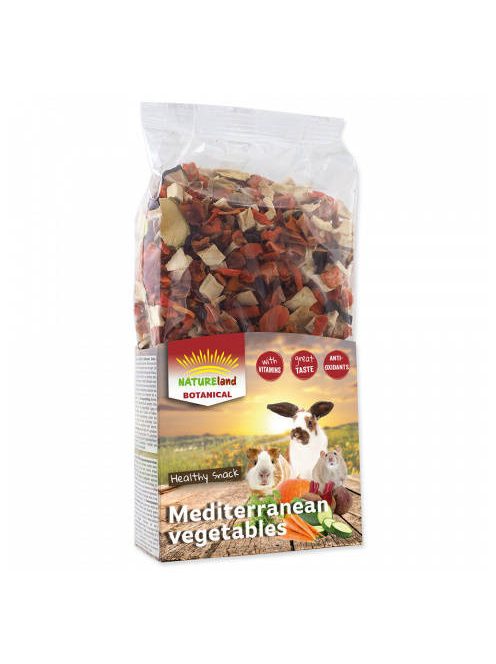 NatureLand MEDITERRANEAN - kiegészítő eleség (mediterán zöldség) rágcsálók részére (150g)