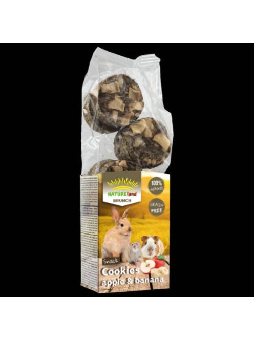 Nature Land Brunch - gabonamentes,kiegészítő eleség (keksz almával és banánnal) rágcsálók részére (120g)