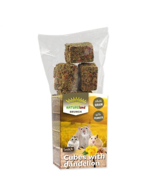 NatureLand Cubes with dandelion - kiegészítő eleség (pitypanggal) kisrágcsálók részére (90g)