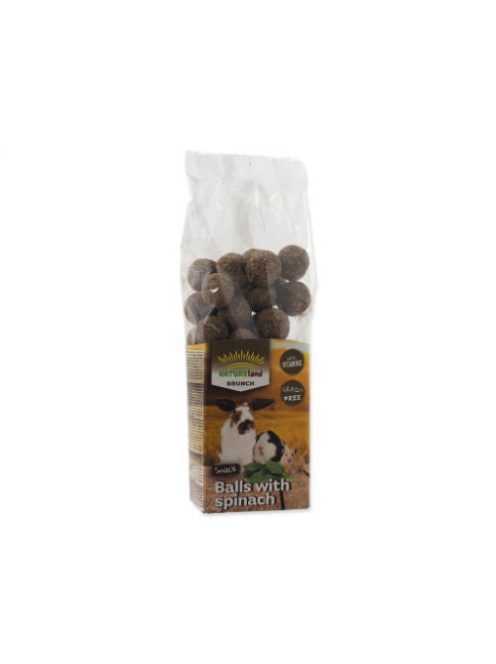 NatureLand Balls with Spinach - kiegészítő eleség (spenótgolyó) rágcsálók részére (150g)