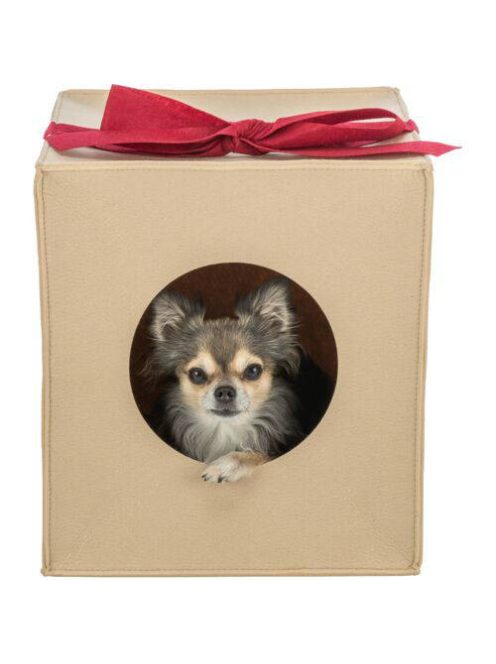 Trixie Xmas - játék (bújó filcből) kutyák részére (33x37x33cm), világos barna