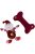 Trixie Xmas Bone and Santa Claus - játék (plüss mikulás és csont) kutyák részére (30cm)