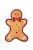 Trixie Xmas - játék (mézeskalács figura) kutyák részére (22cm)