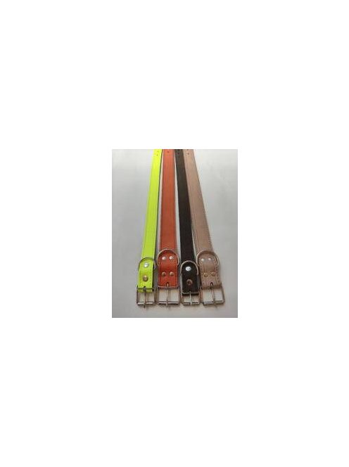 Nyakörv (bőr, bélelt) kutyák részére (több féle színben) 10mm/25cm