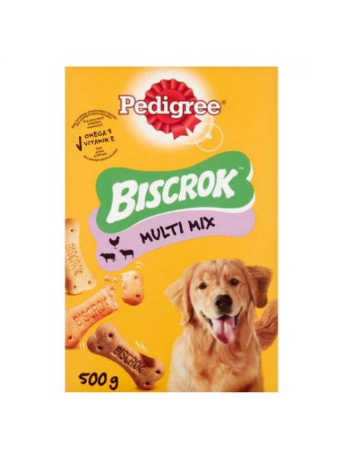Pedigree Biscrok Multi-Mix - jutalomfalat (keksz) kutyák részére (500g)