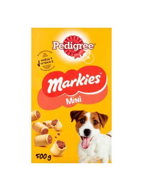 Pedigree Markies Minis - jutalomfalat  (töltött keksz) kutyák részére (500g)