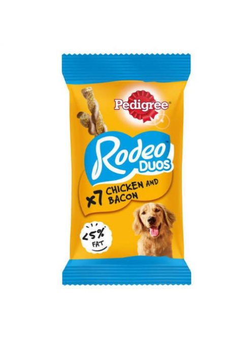 Pedigree Rodeo Duos - jutalomfalat (csirke,bacon) kutyák részére (123g) 7db