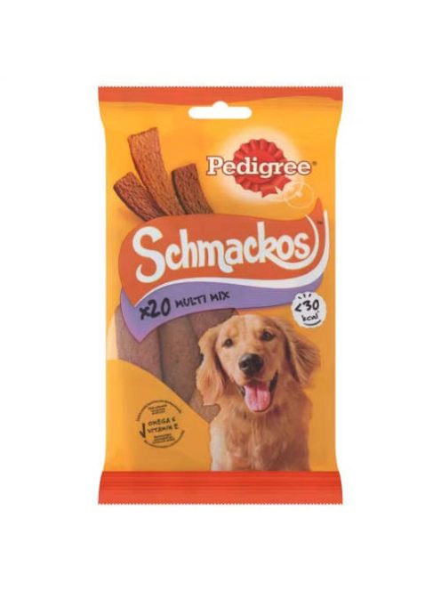 Pedigree Schmackos Multi Mix - jutalomfalat (baromfi,marha,bárány) kutyák részére (20db/144g)