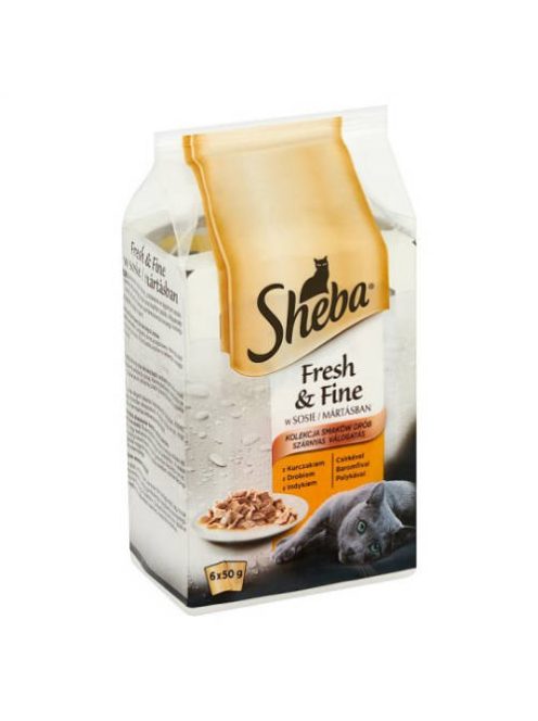 Sheba Adult Alutasakos - Szárnyas válogatás  - szószban (6x50g)