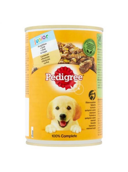 Pedigree Junior Chicken - Nedves eledel (csirke, aszpikban) kölyökkutyák részére (400g) 24db/#