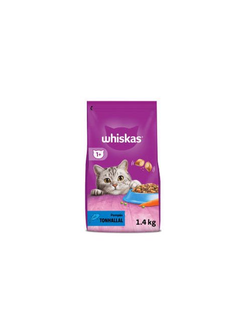 Whiskas Adult Tuna +1 - Szárazeledel (tonhallal) felnőtt macskák részére (1.4kg)