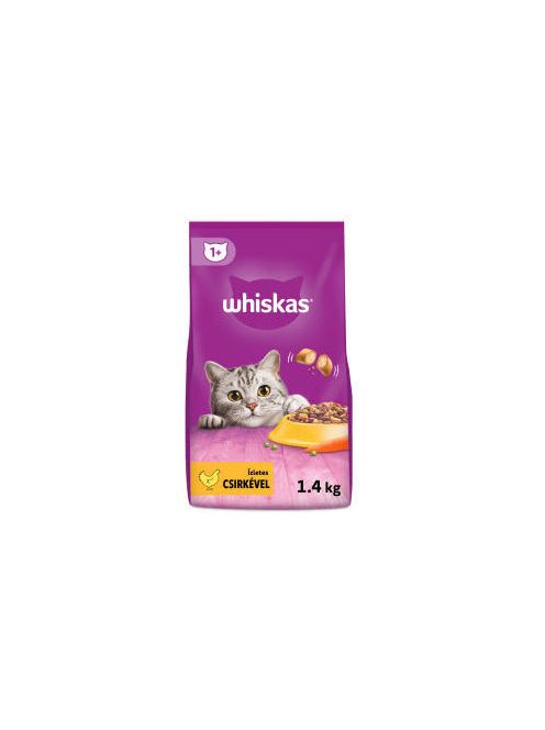 Whiskas Adult Chicken +1 - Szárazeledel (csirkehússal) felnőtt macskák részére (1,4kg)