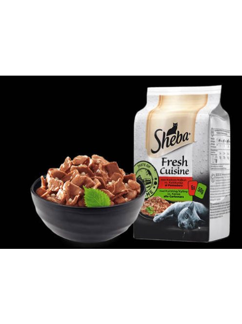 Sheba Taste of Rome - alutasakos (pulyka, csirke) felnőtt macskák részére (6x50g)