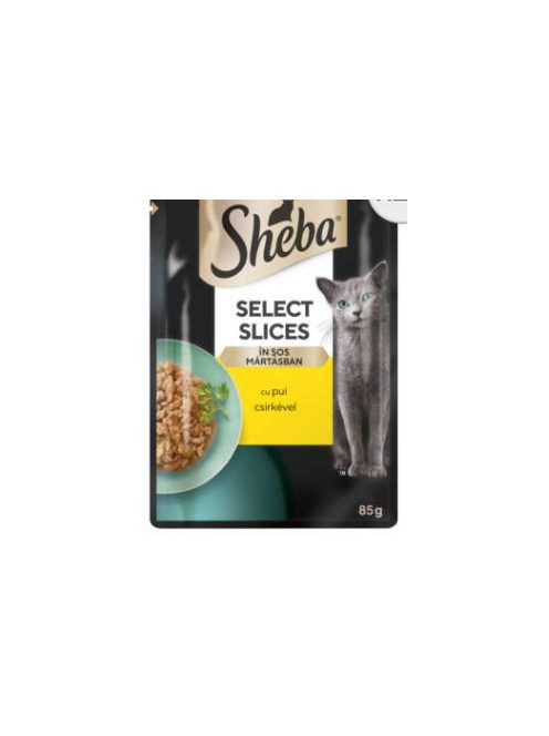 ShebaSelect Slices Adult - Alutasakos mártásban (Csirke) felnőtt macskák részére (85g)