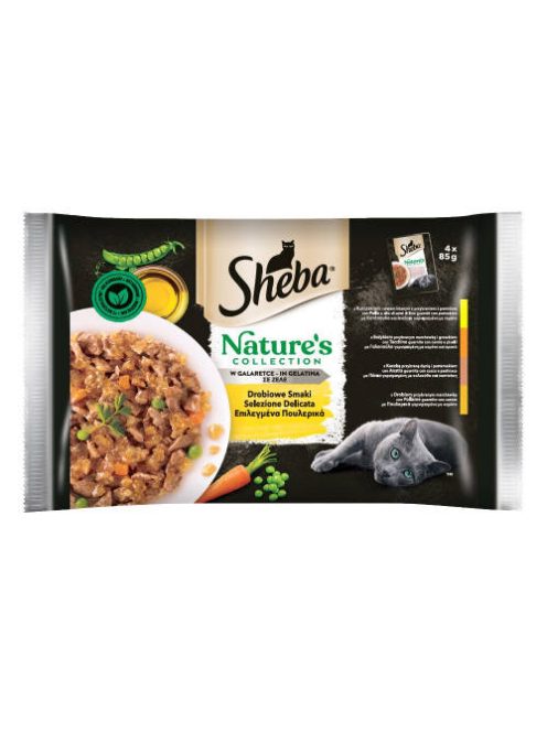 Sheba Nature's Collection Adult Alutasakos - baromfi válogatás  - aszpikban (4x85g)