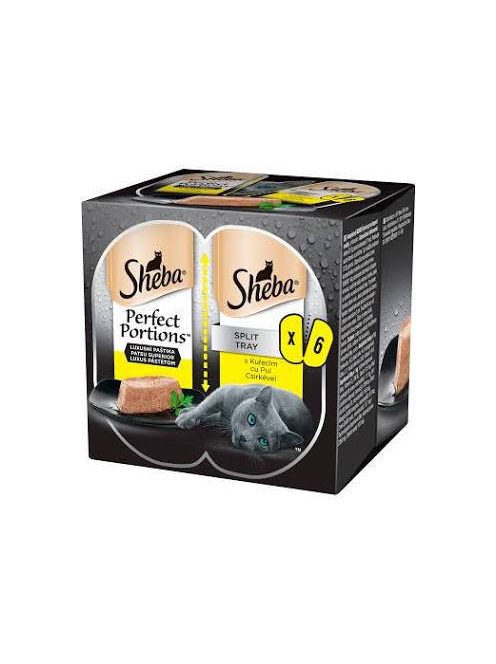 Sheba Perfect Portions - alutálkás (pástétom csirkével) macskák részére 3x(2x37.5g) 225g