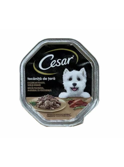 Cesar Adult alutálkás eledel - pulyka/marhahússal  (150g)