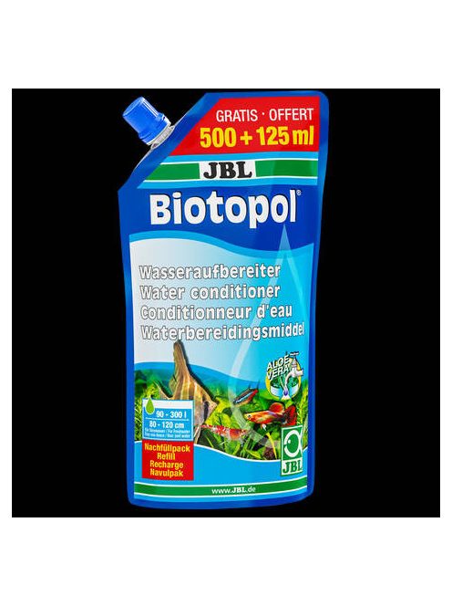 JBL Biotopol Utántöltő - vízkondicionáló édesvízi akváriumokhoz (625ml)